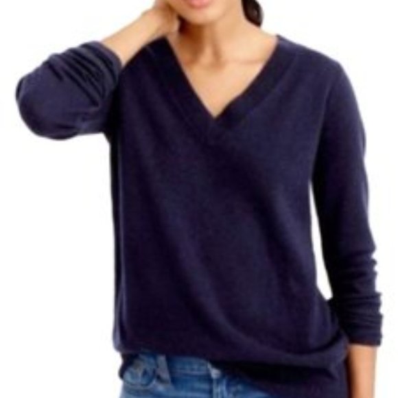 J Crew Italian Cashmere Navy 